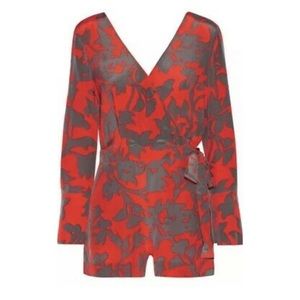 DVF silk romper